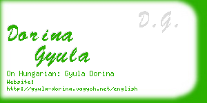 dorina gyula business card